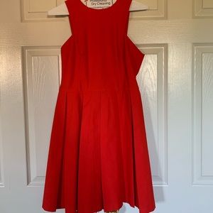Coral cocktail dress